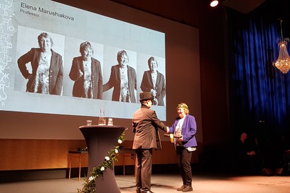 Södertörn University in Stockholm conferred an honorary doctorate (doctor honoris causa) to prof. Elena Marushiakova